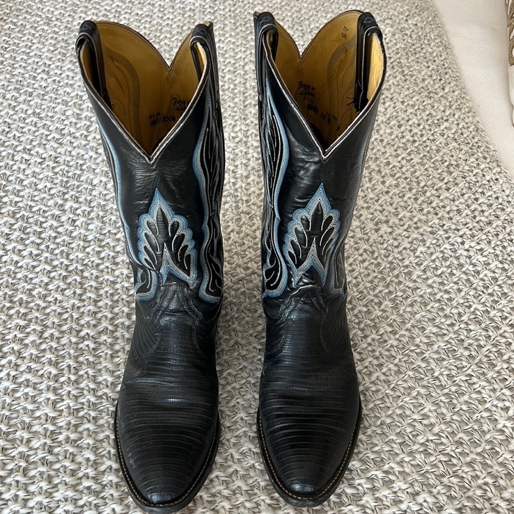 Tony lama, lizard skin cowboy boots
